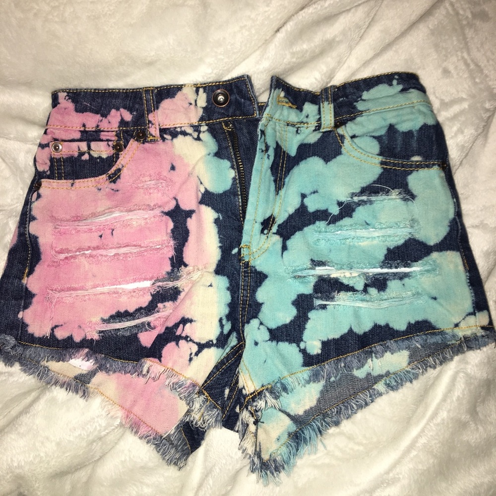 High waisted tie dye shorts BNWT